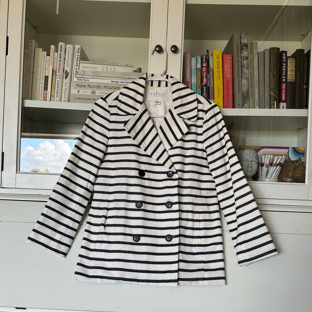 Velvet by Graham and Spencer striped jacket